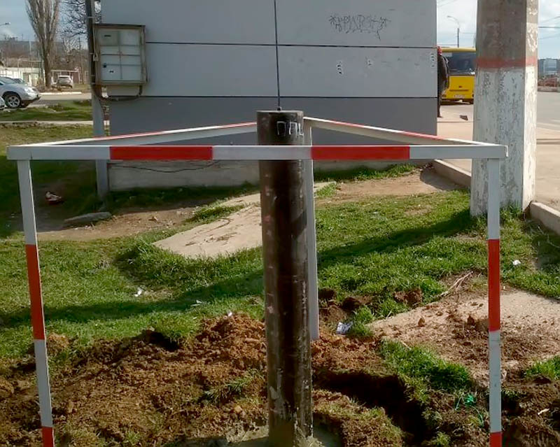 проект выносят в натуру от ПОС