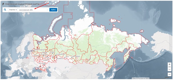 Карта для поиска объекта недвижимости 3