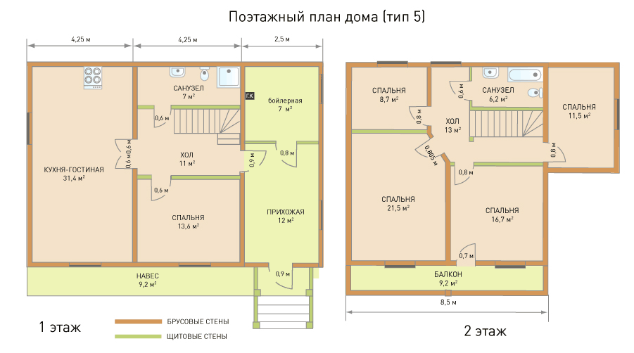 поэтажный план