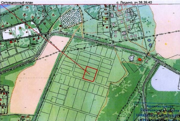 Ситуационный план земельного участка