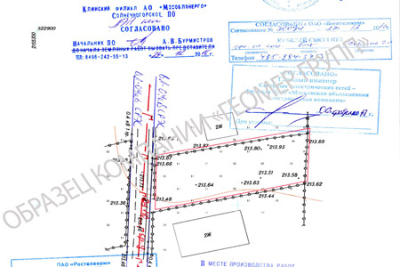 образец топографической съемки